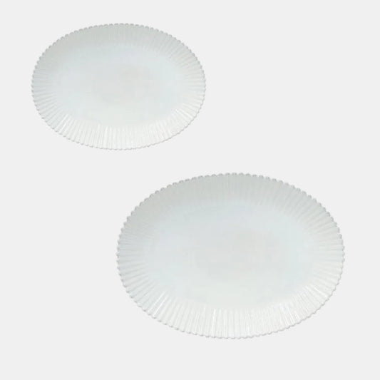 Pearl porcelain oval tray (Various sizes. 1 unit)