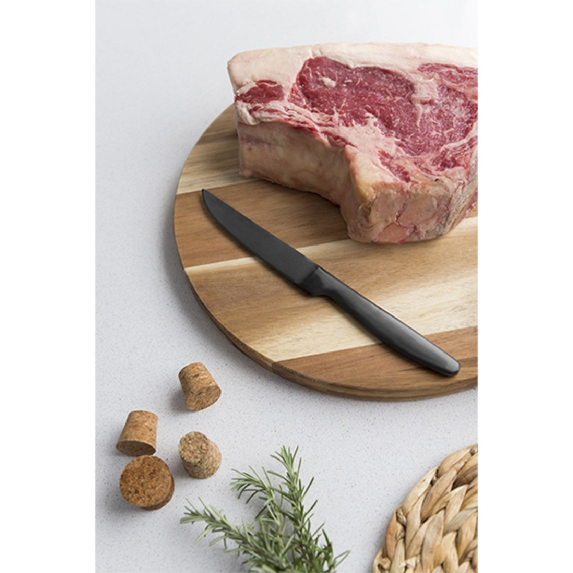 Faca de carne inox K6 Boj Satin Gunmetal. 22,1 cm - 6 Unid.