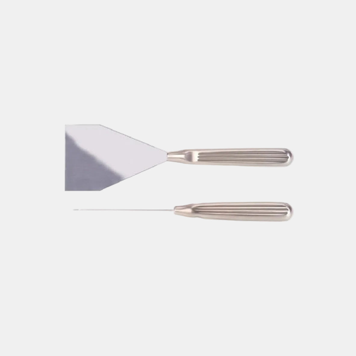 Raqueta de empratar inox. 17 cm - 1 un.