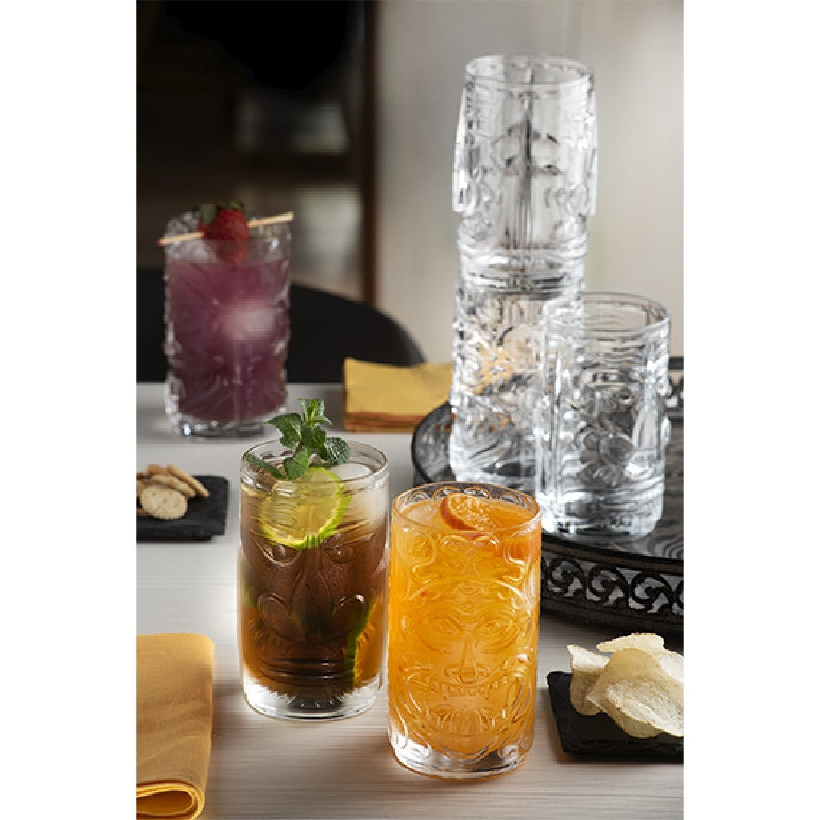 Copo de cristal Tiki Etruria 45 cl - 4 unid.