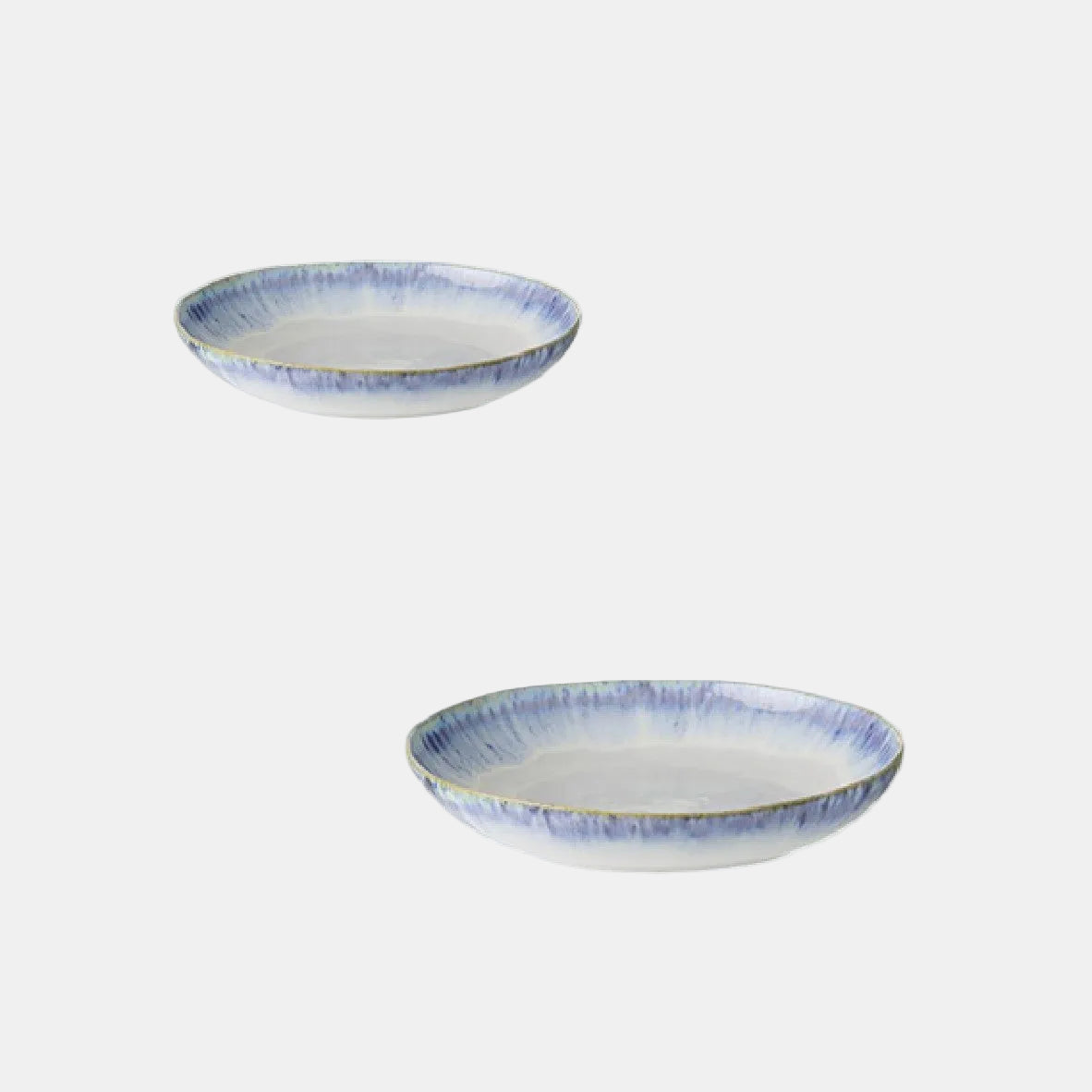 Taça oval Brisa Ria Azul. Vários tamanhos e quantidades.