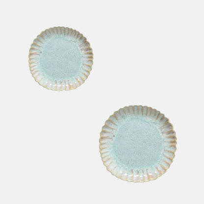 Prato raso porcelana Maiorca Sea Blue. Vários tamanhos - 6 un.