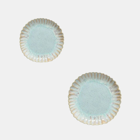 Mallorca Sea Blue porcelain dinner plate. Various sizes (6 units)