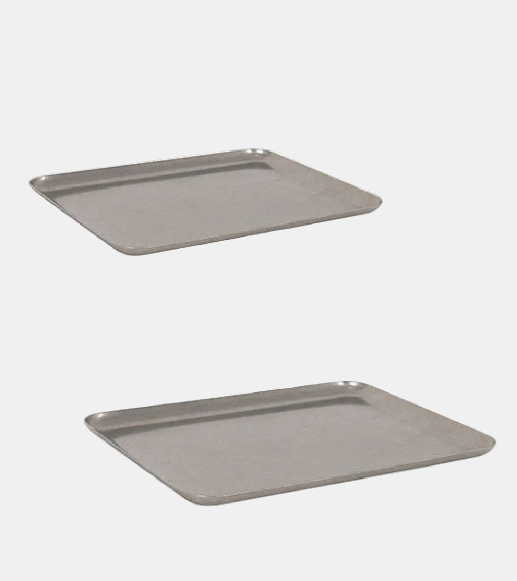 Bandeja plata vieja inox vintage. Varias medidas - 12 uds.