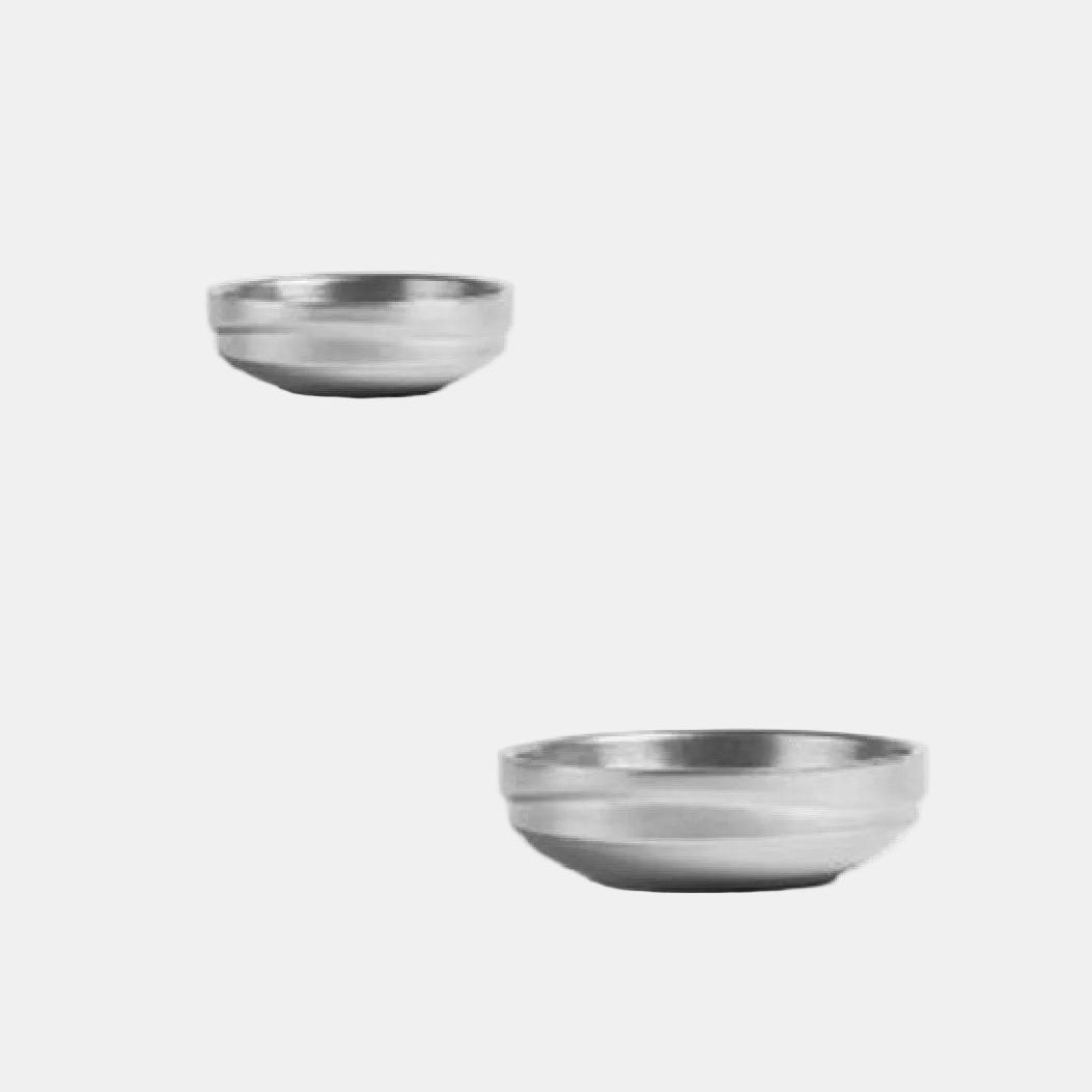 Taça prata velha inox vintage. Várias medidas - 12 unid.