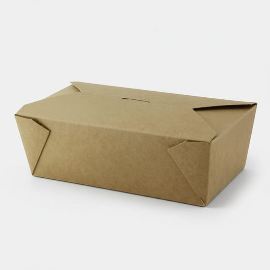 Biodegradable kraft cardboard box. 18.5x10.5x6cm (250 units)