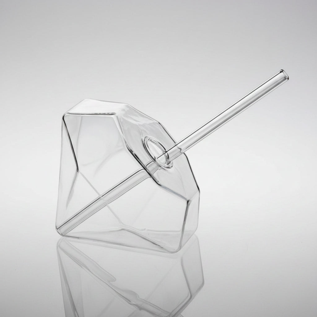 Vaso diamante. 10 x 11.5 x 11.5 cm. 250 ml - 2 uds.