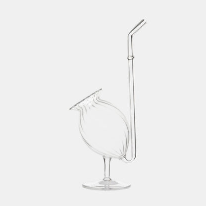 Vaso poppy bulb "ópio". 22 x 8 x 9 cm. 240 ml - 1 unid.