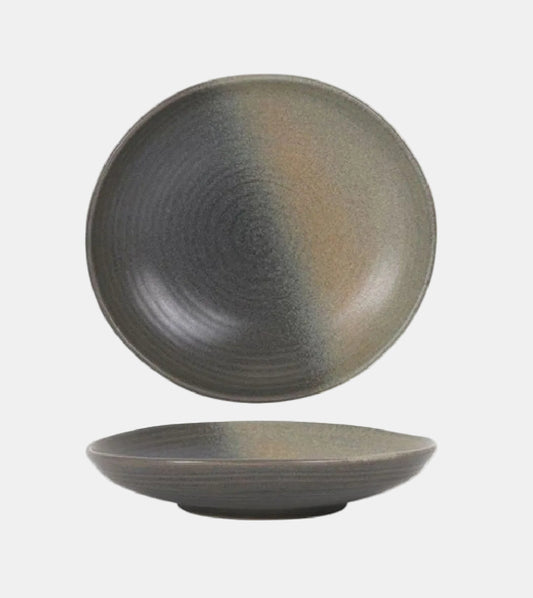 Ripple Mileto porcelain deep plates. Various sizes (6 units)