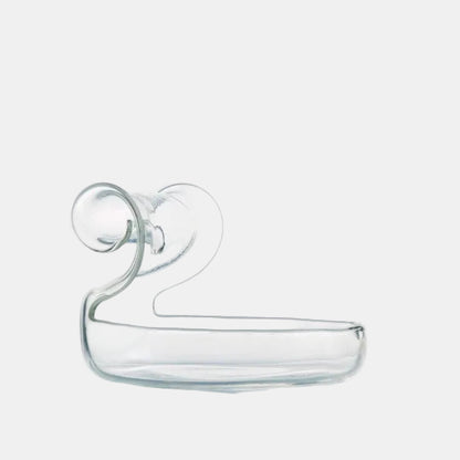 Frasco de vidro oval. 12 x 8 x 10 cm. 150 ml - 1 unid.