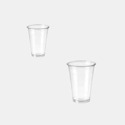 Vaso plástico reciclable RPET transparente. ø9.5 cm. Varias medidas - 1000 Uds. - Klimer
