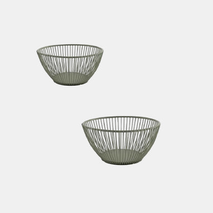 Cesta de pão em metal coleção Svart. ø17.5 x 8 cm. Disponível em várias cores - 1 un.