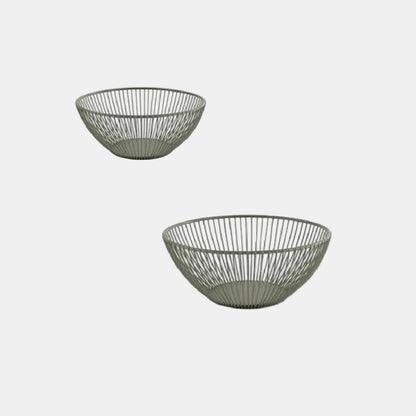 Cesto de metal coleção Svart. ø20 x 8 cm. Disponível em várias cores - 1 unid.