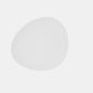 Fosil porcelain oval dinner plate, irregular shape, 28 x 24 cm. Various colors (6 units)