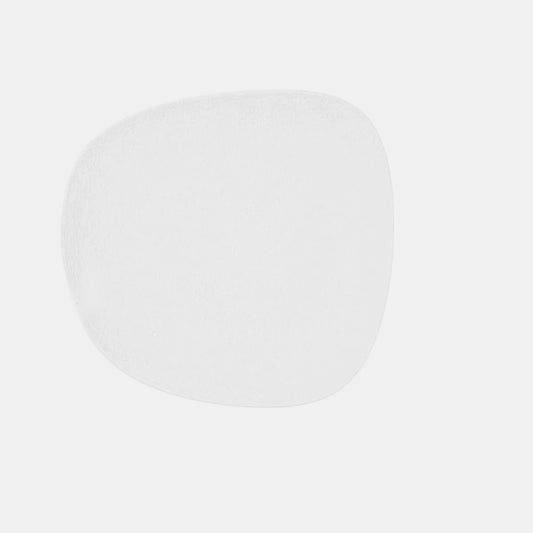 Fosil porcelain irregular square flat plate 21x20 cm. Various colors (9 units)