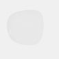 Fosil porcelain irregular square flat plate 21x20 cm. Various colors (9 units)