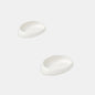 Mini porcelain plate "Plaisir 8" 12.4 x 8 cm. Various colors (4 pcs)