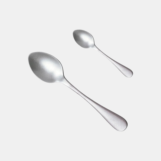 Cuchara de postre en inox linea vintage. 17 cm - 12 Uds.