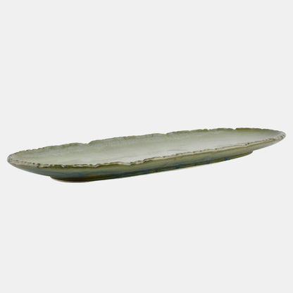 Travessa de porcelana Filo Opal. 34 x 14,5 x 2,5 cm - 4 unidades.