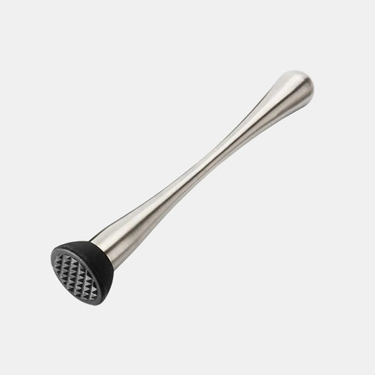 Muddler acero inox mate vintage y cabeza de silicona dentada. ø4 x 22,5 cm - 1 Ud. - Klimer