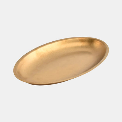 Oval platter, antique gold, 30 x 18.5 cm (6 units)