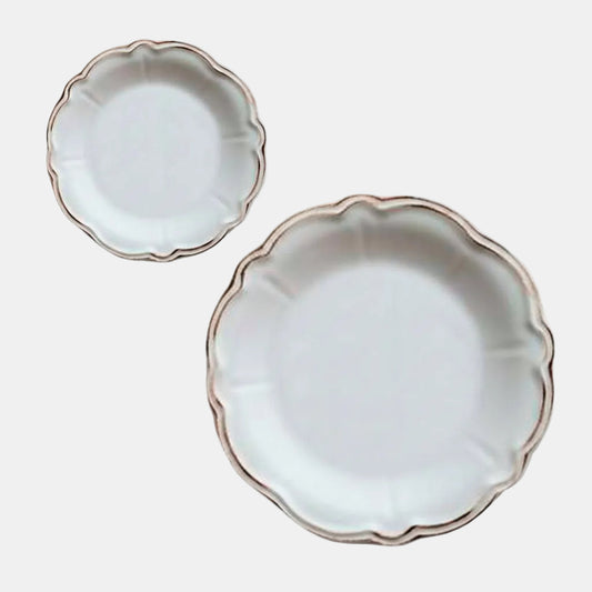 Vintage colonial bread plate. 14cm (6pcs)