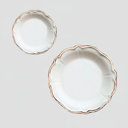 Vintage colonial wing dinner plate. 28cm (6pcs)