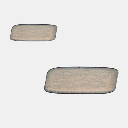 Bandeja rectangular azul beige Charma. Varias medidas - 6 Uds.