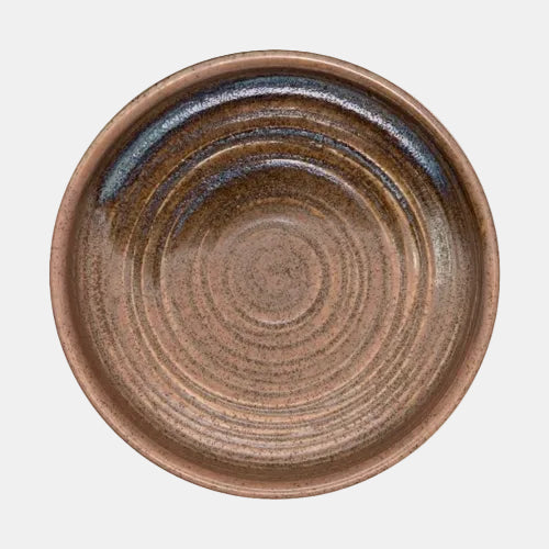 Plato llano coastal arena-azul. ø10 x 2 cm - 6 Uds.