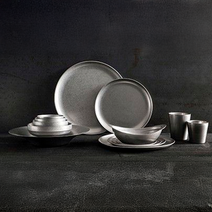 Antique silver stainless steel bowl. Various sizes. 24 units.