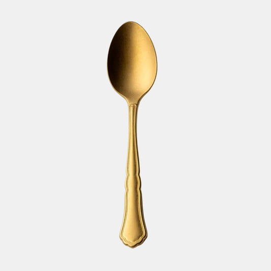 Colher de café Florença Vintage Dourado. 14.4 cm - 12 Unids