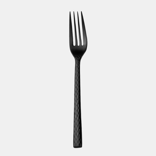 Garfo de sobremesa olive mate preto. 18.2 cm - 12 unidades.