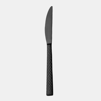 Olive Matt Black dessert knife. 20.8 cm. 12 pcs
