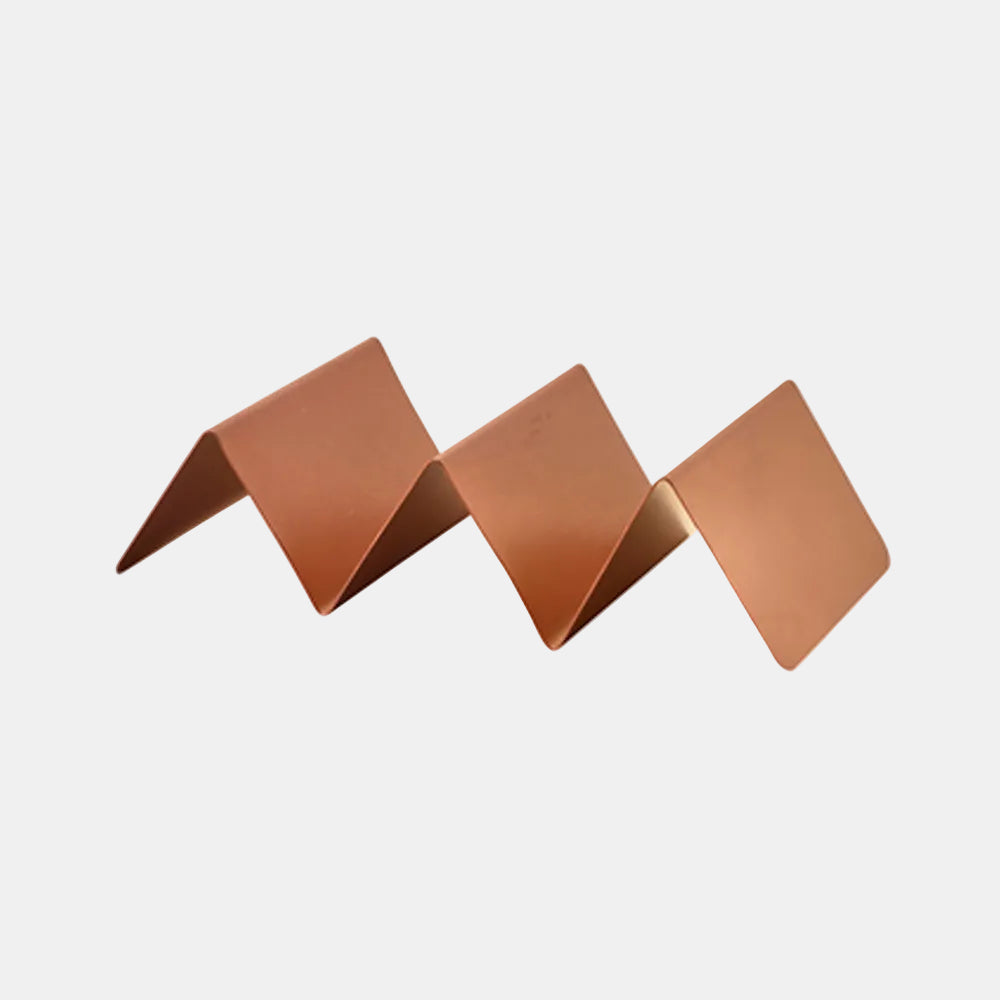 Copper bracket for two or three plugs. 20 x 10 x 5 cm. 12 units.