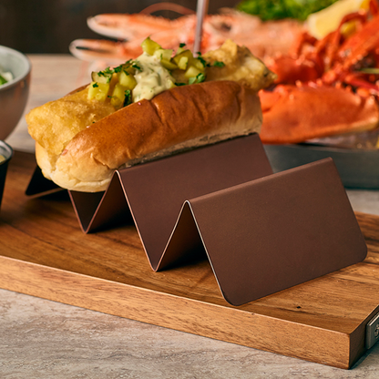 Copper bracket for two or three plugs. 20 x 10 x 5 cm. 12 units.