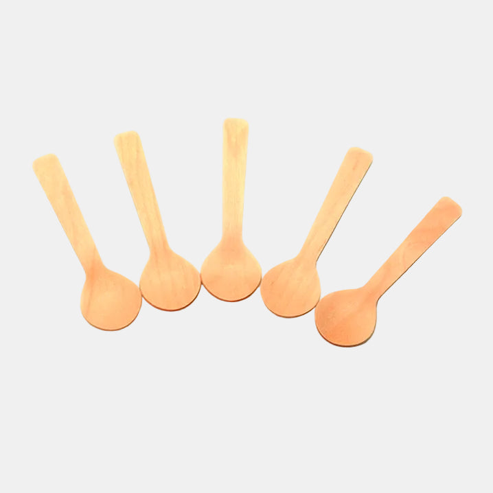 Mini cuchara madera eco. 10 cm - 300 uds.