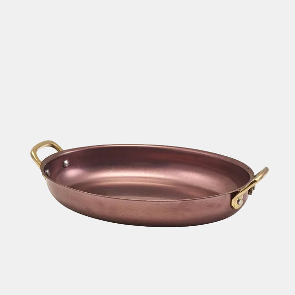 Fonte oval cobre com asas douradas. Vários tamanhos - 6 unids.