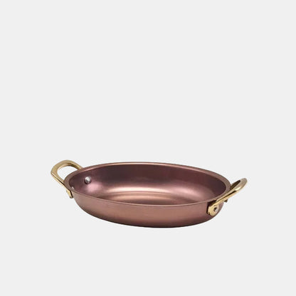 Fonte oval cobre com asas douradas. Vários tamanhos - 6 unids.
