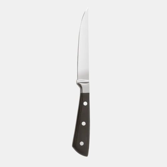 Cuchillo chuletero montblanc negro. 23 cm - 6 uds.