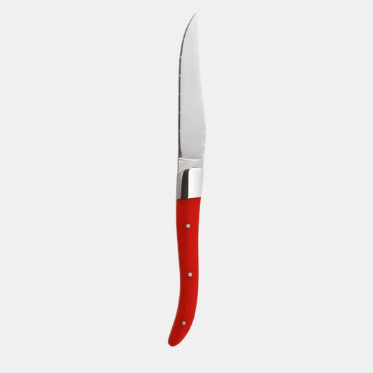 Cuchillo chuletero ACR Rojo. 25.5 cm - 6 uds.