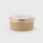 Combo ensaladera cartón kraft con tapa PET. Varias capacidades - 250 Uds. - Klimer