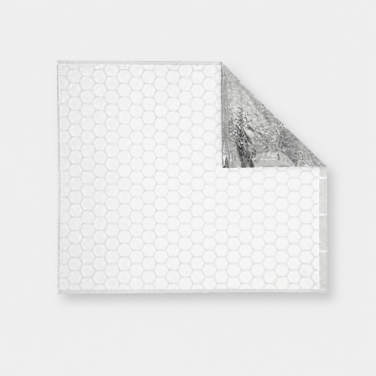 Papel Falu aluminio/blanco para envolver alimentos 31 x 41 cm - 1966 Uds. - Klimer