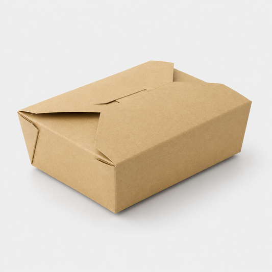Mini kraft cardboard biodegradable box 11.5 x 9.8 x 3.5 cm 236 ml (500 units)