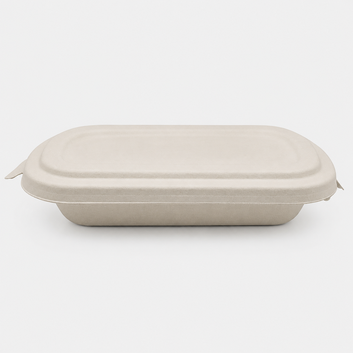 Envase de fibra de trigo. 22.9 x 13.4 x 4.4 cm. 750 ml - 500 Uds. - Klimer