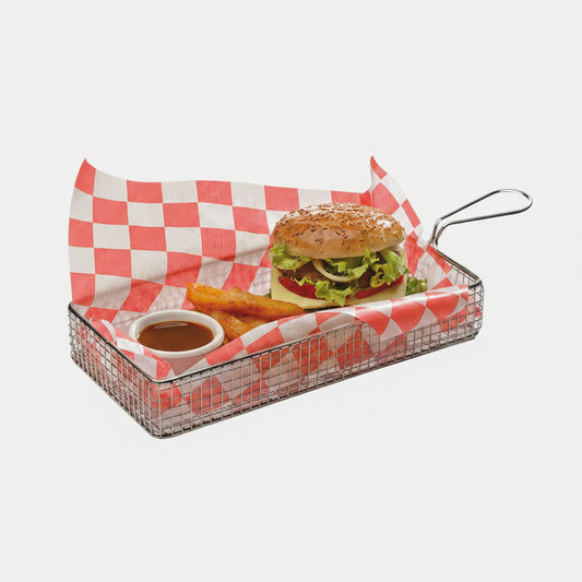 Cesta freidora inox rectangular. Varias medidas - 1 Ud. - Klimer