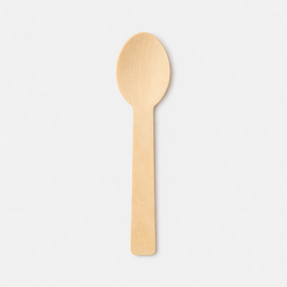 Mini cuchara de bambu. 10 cm - 1200 uds.