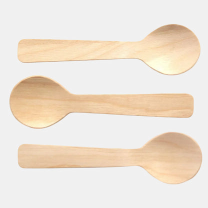 Mini cuchara madera eco. 10 cm - 300 uds.