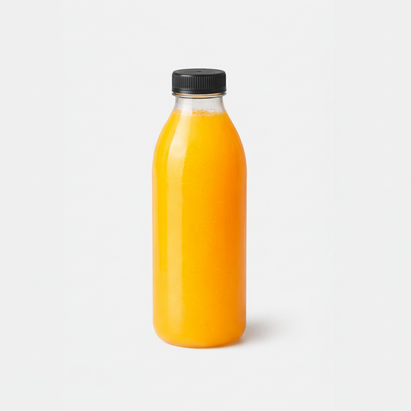 Round PET bottle with included cap. 500 ml. - 135 units