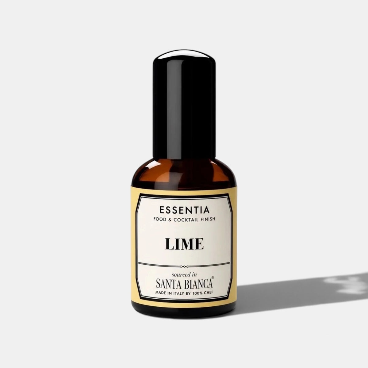 Esencia de lima en spray 50 ml para gin tonic y cócteles, frasco de cristal ámbar
