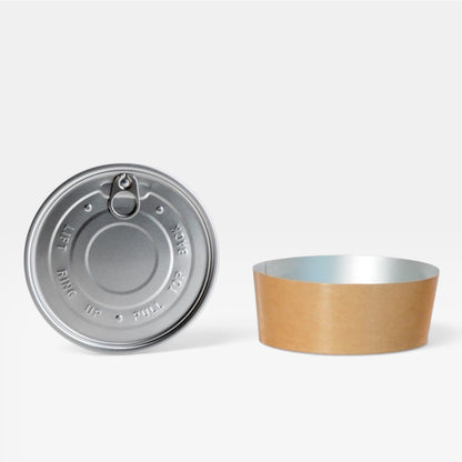 Bol kraft para comida caliente con tapa. 510 ml - 250 uds.